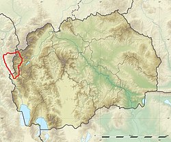 Pozíció Észak-Macedónia térképén