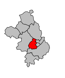 Cantone di Châteauroux-Ovest – Mappa