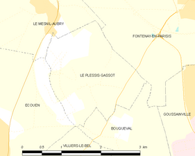 Carte de la commune.