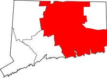 Карта Коннектикута с указанием Хартфорд-Вест Hartford.svg
