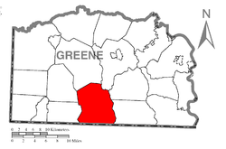 Vị trí trong Quận Greene, Pennsylvania