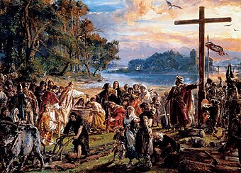 Jan Matejko: Die Christianisierung Polens, Historienmalerei, 19. Jahrhundert