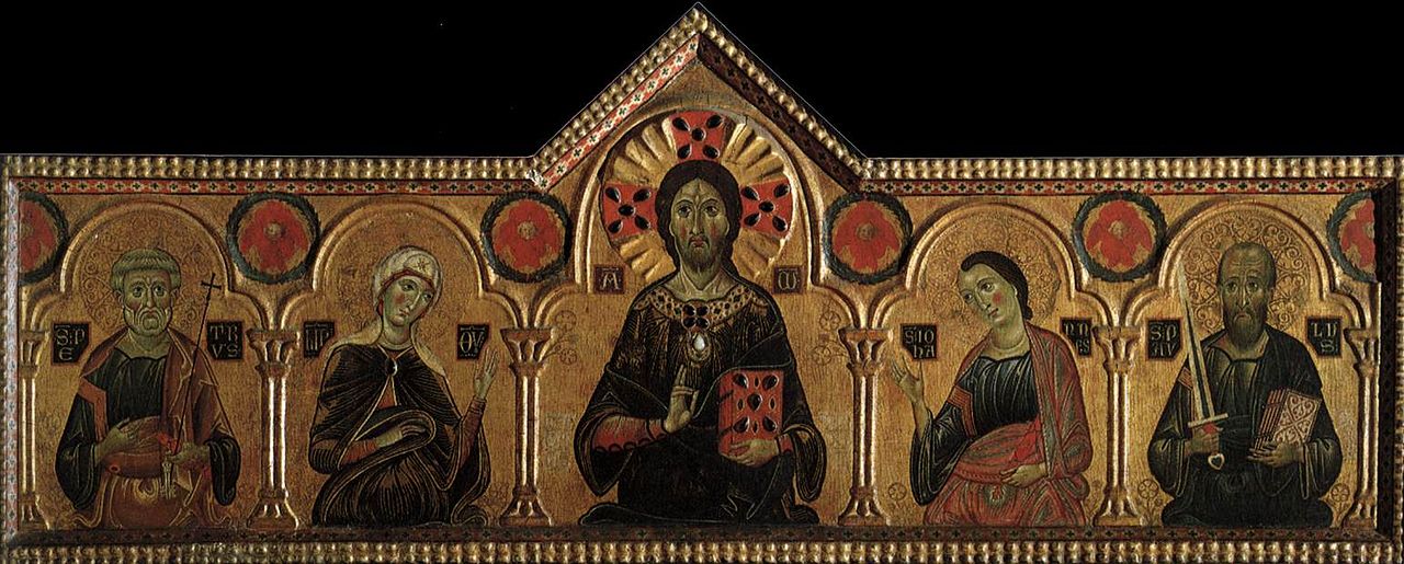 Redentore tra la Vergine e tre santi