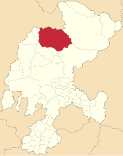 Location of General Francisco R. Murguía in Zacatecas