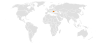 Location map for Monaco and Romania.