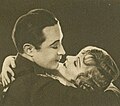 Monte Blue und Edna Murphy in Across the Atlantic (1928), Serie zu Liebesszenen aus Filmen. Fa. Kensitas Cigarettes, UK.