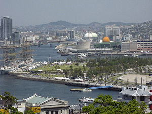 Waterfront in Nagasaki, Japan