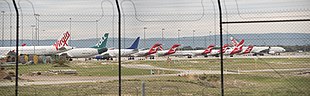 Virgin Australia, Qantas and Toll planes parked at Perth Airport PER 060620 gnangarra-105.jpg