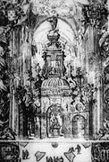 Monument to the Triumph of Saint Ferdinand in the backchamber of the Cathedral of Seville (1671), work of Bernardo Simón de Pineda.