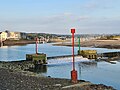 Porte du port à flot seuil à 5 mètres et ses balises