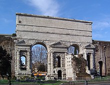Porta Maggiore and the Tomb of Eurysaces Porta Maggiore 030106.JPG