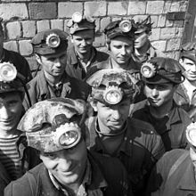 Workers of the Salihorsk potash plant, Belarus, 1968 RIAN archive 633872 Workers of Soligorsk potash plant.jpg