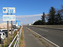 宮城県岩沼市吹上二丁目付近（国道4号の単独区間）