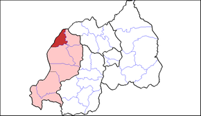 Район на карте Руанды