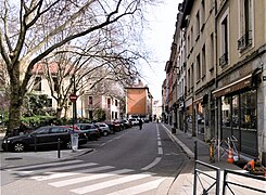 La rue Montorge depuis la rue de Belgrade