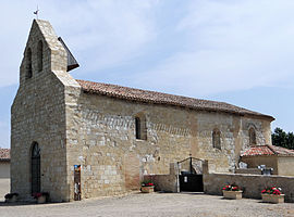 The church of Saint-Jean, in Saint-Jean-du-Bouzet