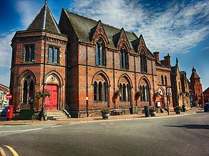 Sandbach Literary Institution (1857) Grade II Listed Building designed by George Gilbert Scott