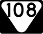 State Route 108 secondary marker