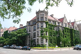 Snell-Hitchcock, an undergraduate dormitory constructed in the early 20th century, is part of the Main Quadrangles.
