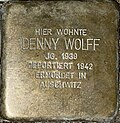 Stolperstein Hansenstraße 1 Wolff Denny