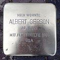Stolperstein für Albert Gerson