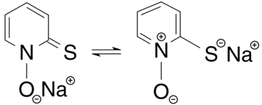 Tautomerisation of the sodium salt of pyrithione