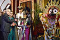 Former President Pranab Mukherjee lighting the lamp