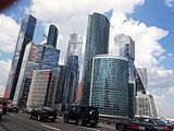 The Third Ring Road over Moskva (river) on the Dorogomilovsky Bridge, near the MIBC.