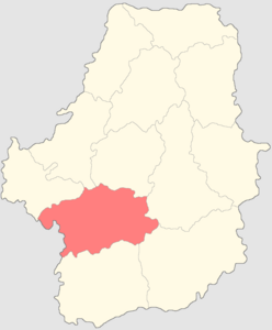 Чернский уезд на карте