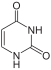 structure chimique de l'uracile