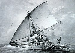 Antica canoa Fijiana