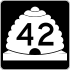 State Route 42 marker
