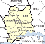 karta Västmanland, där godkännandet efterfrågas
