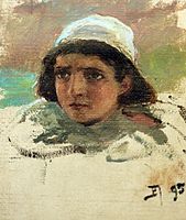 Голова мальчика (юный Иисус), 1895. Этюд для картины «Среди учителей»