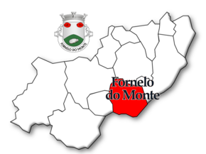 Localização no município de Vouzela