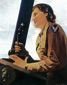 1943 Painting of a World War II WAC Air Controller artist: Dan V. Smith WAC Air Controller by Dan V. Smith.jpg