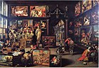 ヴィレム・ファン・ハーヒト『コルネリス・ファン・デル・ヘーストの画廊とパラケルスス』（1630年頃） ビュート・コレクション所蔵