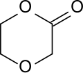 Strukturformel von 1,4-Dioxan-2-on