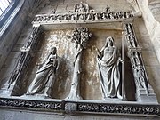 Noli me tangere, deel van een retabel van de 16e eeuw (kathedraal Saint-Lazare, Autun)