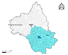 Viala-du-Tarn dans l'arrondissement de Millau en 2020.