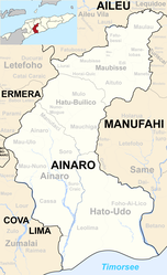 Distretto di Ainaro – Mappa