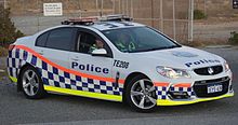 Western Australia Police, Holden Commodore of the Traffic Enforcement Group 2016 Holden Commodore (VF II) SV6 sedan, Western Australia Police (2016-11-12).jpg