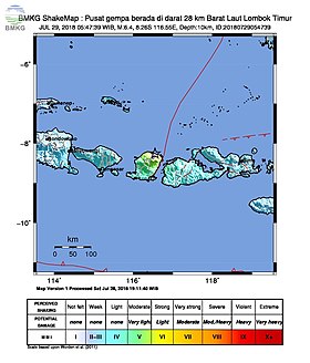 Image illustrative de l’article Séismes de 2018 à Lombok