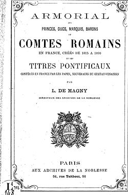 Image illustrative de l’article Armorial des comtes romains