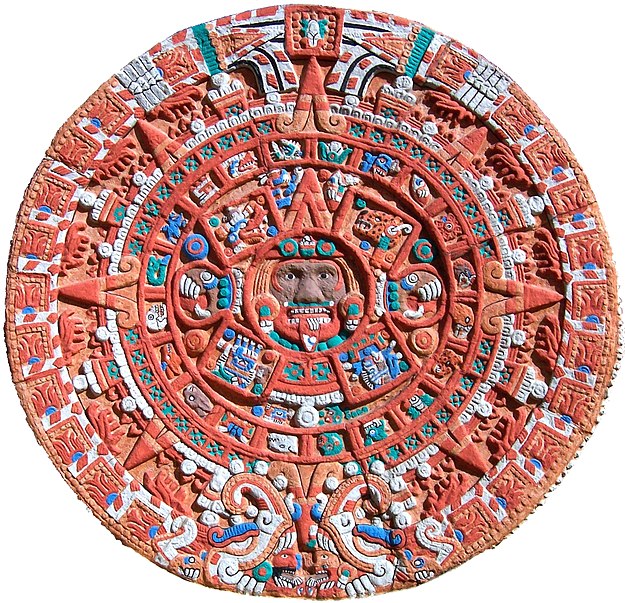 Blog Cultureduca educativa 625px-Aztec_Sun_Stone_Replica_cropped La literatura hispanoamericana poscolombina (2)  