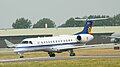 Un Embraer 135, l'un des 7 avions servant au transport de personnalités.