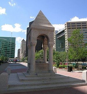 Bagley Memorial Fountain in Detroit MI