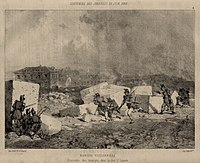 Poissonnière Barrier: Days of June, in the Enclos Saint-Lazare The 23rd of June 1848.