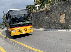 Car Setra à St-Luc, Anniviers