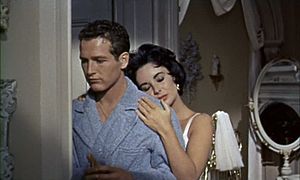 Screenshot of Elizabeth Taylor and Paul Newman...